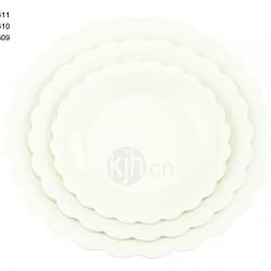 花邊圓型餐盤(6、4PCS