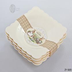 波比中號(hào)花邊正方餐盤