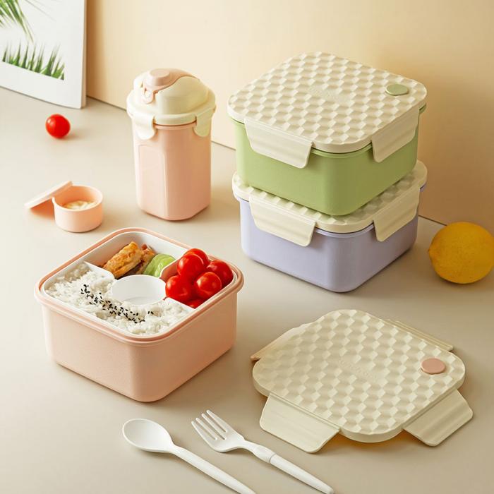 小簡(jiǎn)正方套裝飯盒