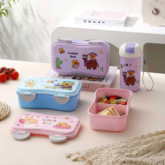 跑車卡通套裝飯盒(飯